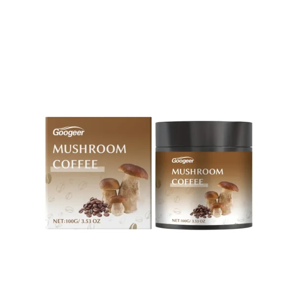 Googeer 100g Mushroom Coffee Mental Focus Immune Support Boost Memory Mellow Coffee Aroma Low Sugar Mushroom Coffee Drink - Image 5