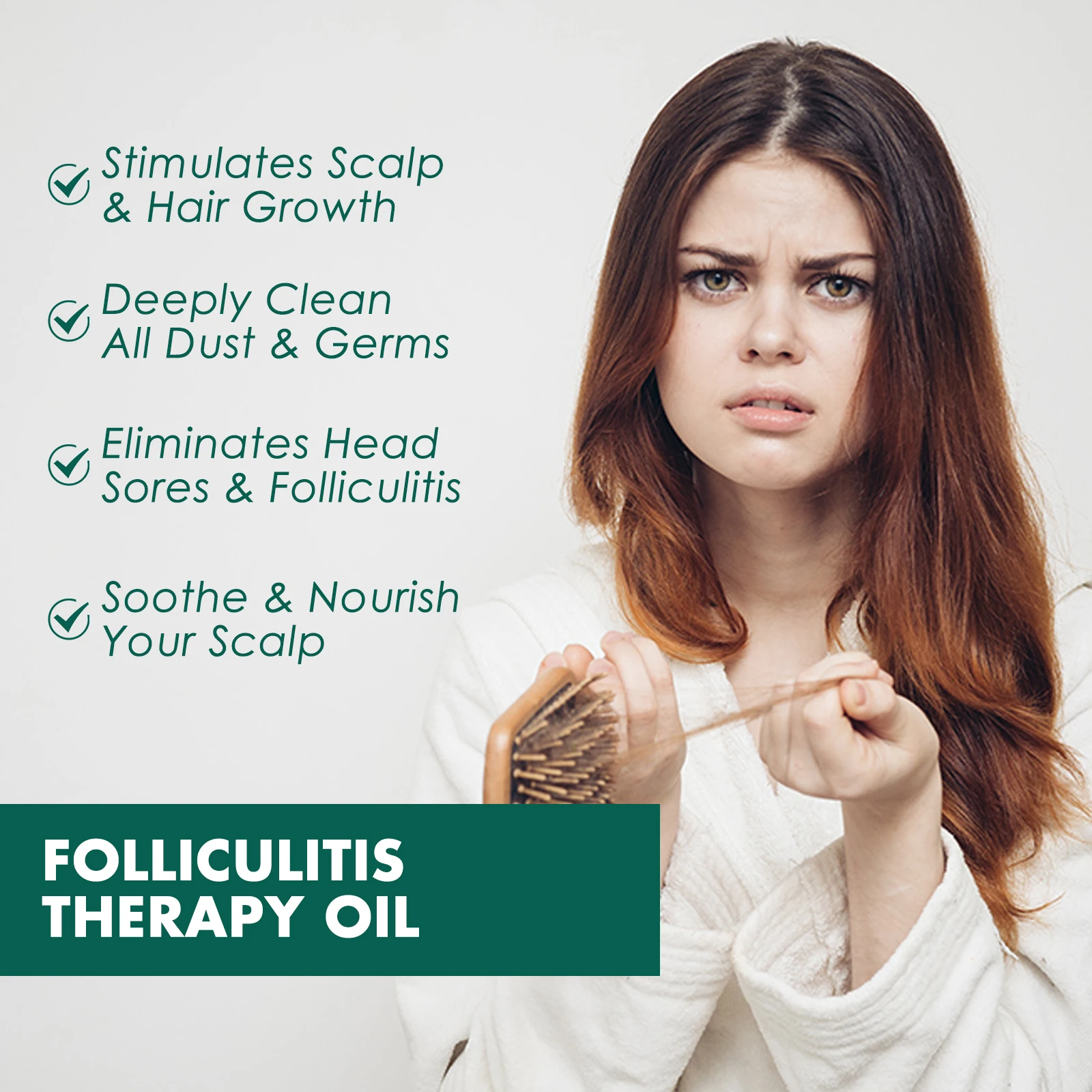 Hair Oil Serum Strengthening Smooth Silky Weak Hair Thicker Fuller Nourishing Scalp Treatment for Men Women Hair Care Products - Image 5