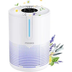 Air Purifiers for Bedroom Home MOOKA HEPA H13 Filter Air Purifier with USB Cable for Smokers Pollen Pets Dust Odors in Office C