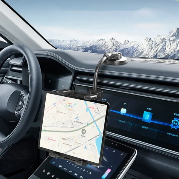 Suction Cup Windshield Car Tablet Mount Long Arm Truck Window Phone Stand Universal Gooseneck Phone Bracket for Tablets Phones - Image 2