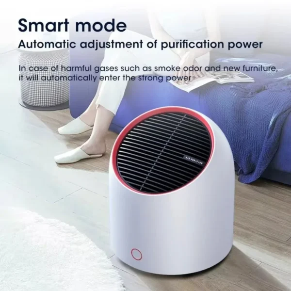 Mini Air Purifiers Portable Desktop Air Freshener HEPA Filter Air Cleaner USB Rechargeble Air Purifiers for Office Desktop Livi - Image 6