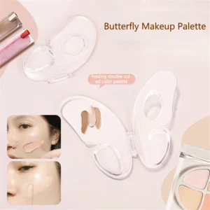 Makeup Mixing Palette With Spatula Travel Size Compact Clear Foundation Palette Accessories For Beauty Lipstick Nail Art Pigment
