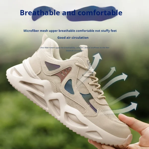 Lightweight Safety Shoes Men Work Shoes Steel Toe Work Boots Breathable Outdoor Sneakers Man Breathable Shoes Protective Boots - Image 5
