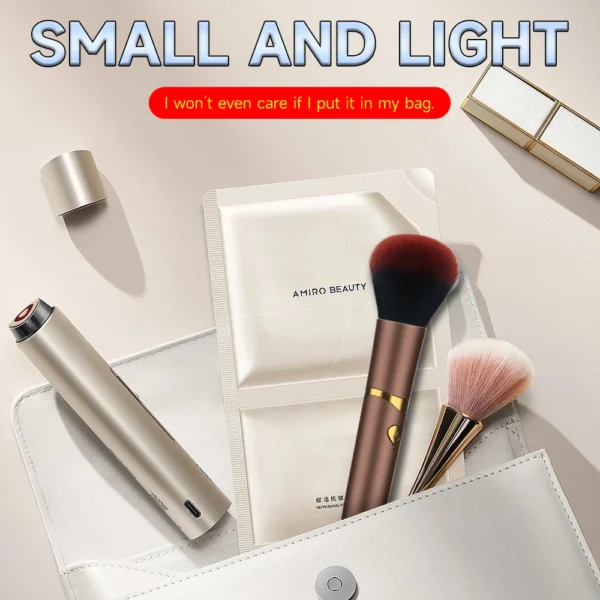 2 In 1 Portable Makeup Brush Rechargeable Electric Foundation Brush For Liquid Creams And Foundations - Image 6