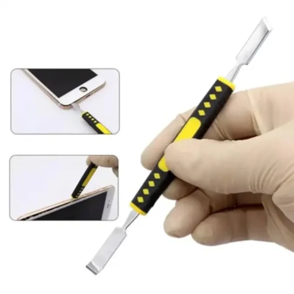 Small Metal Spudger DualEnds Metal Crowbar Opening Prying Tool Repair Kit 14 Pieces Repair Tool Kit for Electronics Phone Lapto - Image 5