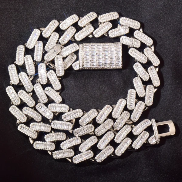 CUC 18MM Men Miami Chain Baguette Cuban Necklace Iced Out Cubic Zirconia Gold Silver Color Hip Hop Punk Jewelry - Image 16