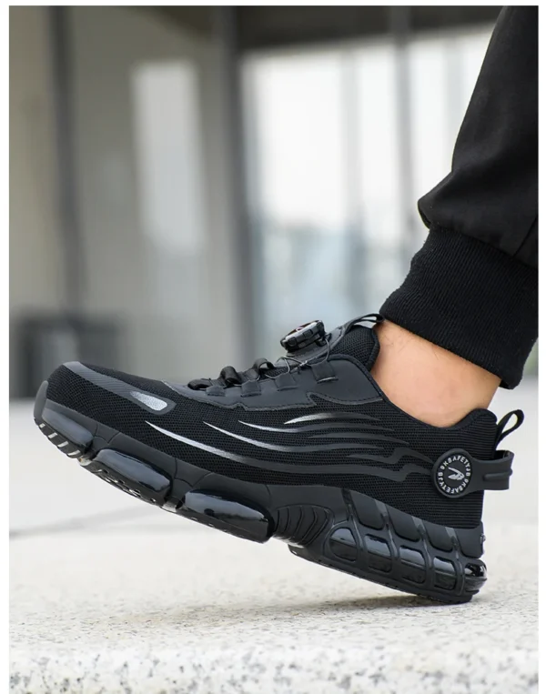 Rotating Button Steel Toe Safety Shoes Men Anti-smash Anti-puncture Work Shoes Breathable Sport Shoes Security Protective Boots - Image 22