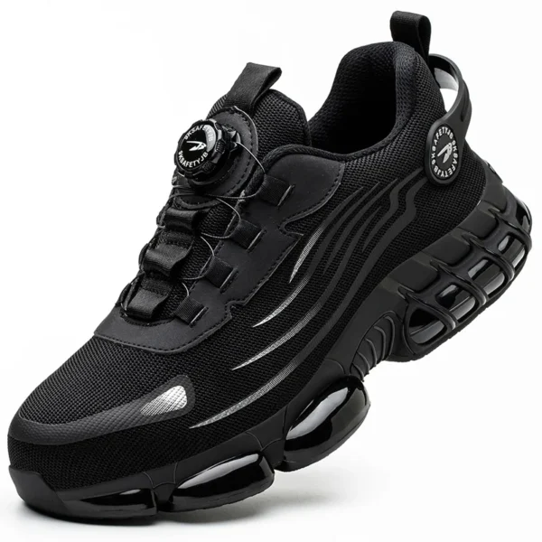 Rotating Button Steel Toe Safety Shoes Men Anti-smash Anti-puncture Work Shoes Breathable Sport Shoes Security Protective Boots - Image 7