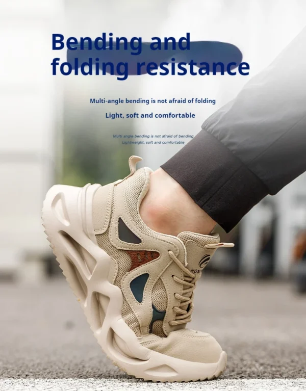 Lightweight Safety Shoes Men Work Shoes Steel Toe Work Boots Breathable Outdoor Sneakers Man Breathable Shoes Protective Boots - Image 17