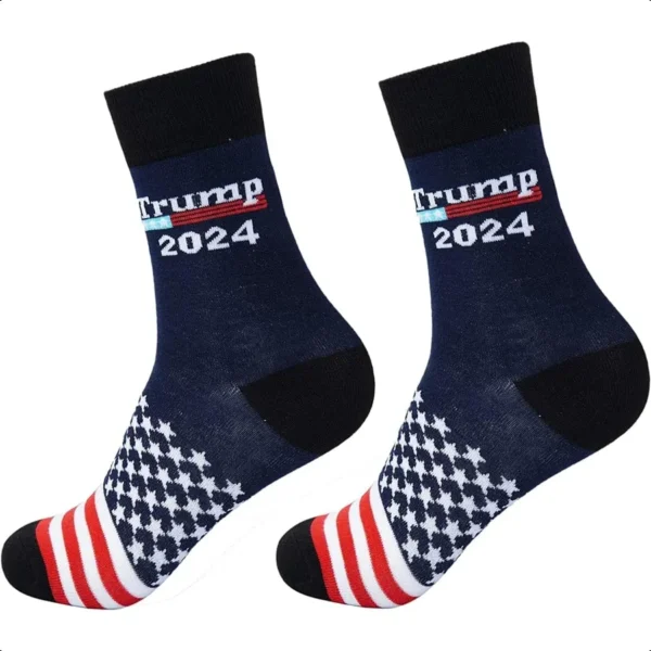 Funny Trump 2024 Socks Let's Go Brandon Socks Novelty Socks Cute Christmas Gift Stocking Stuffers - Image 2