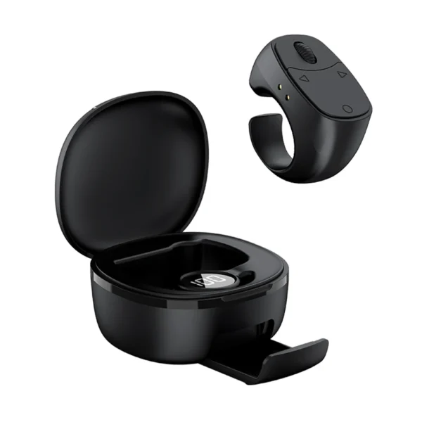 Scrolling Ring Remote Control Bluetooth Fingertip Selfie Camera Shutter Button Digital Wireless Page Turner with Phone Stand - Image 7