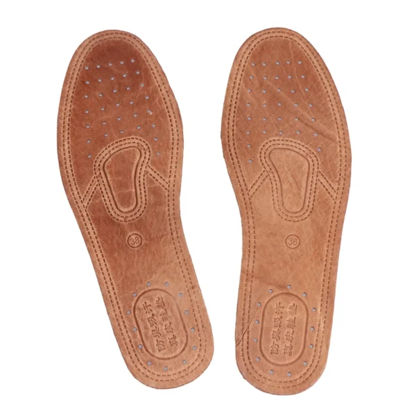 1 Pair Cowhide Insoles For Shoes Men Comfortable Deodorant Casual Leather Insole Feet Quality Genuine Leather Flats Shoe Sole - Image 15
