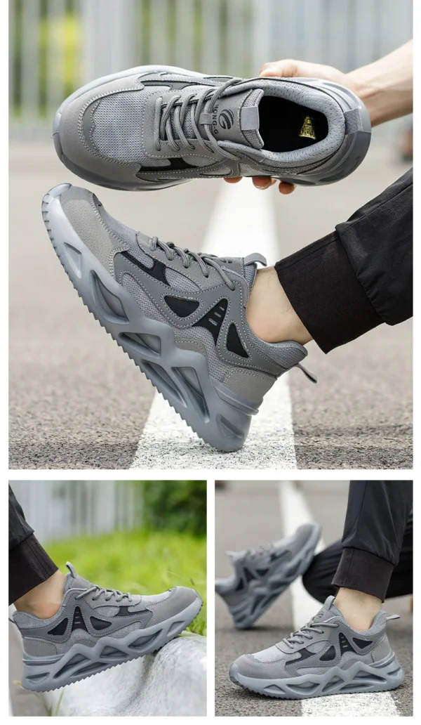 Lightweight Safety Shoes Men Work Shoes Steel Toe Work Boots Breathable Outdoor Sneakers Man Breathable Shoes Protective Boots - Image 25