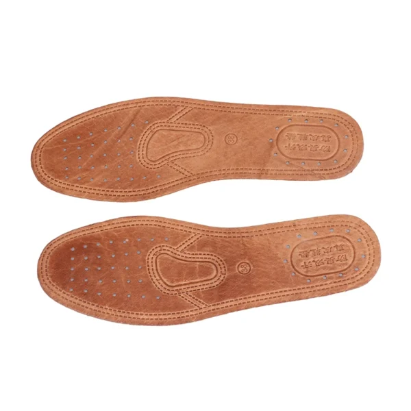 1 Pair Cowhide Insoles For Shoes Men Comfortable Deodorant Casual Leather Insole Feet Quality Genuine Leather Flats Shoe Sole - Image 18
