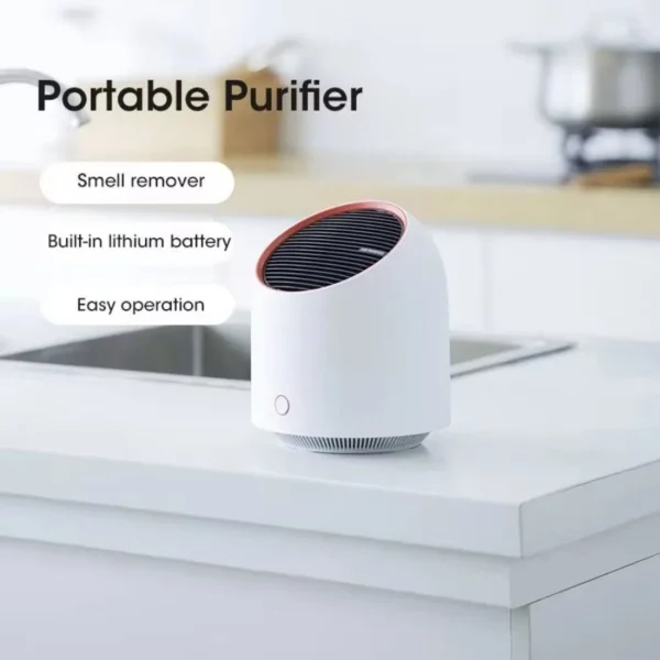 Mini Air Purifiers Portable Desktop Air Freshener HEPA Filter Air Cleaner USB Rechargeble Air Purifiers for Office Desktop Livi - Image 3