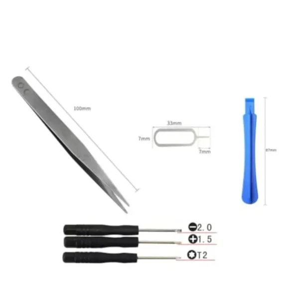 Small Metal Spudger DualEnds Metal Crowbar Opening Prying Tool Repair Kit 14 Pieces Repair Tool Kit for Electronics Phone Lapto - Image 4