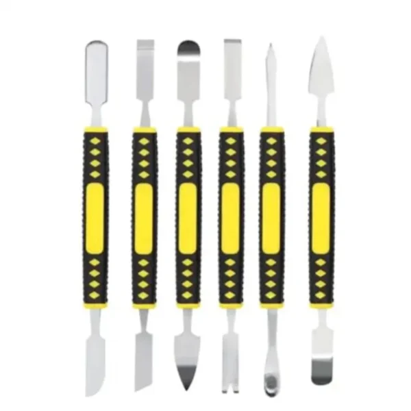 Small Metal Spudger DualEnds Metal Crowbar Opening Prying Tool Repair Kit 14 Pieces Repair Tool Kit for Electronics Phone Lapto - Image 3