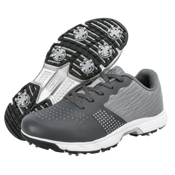 Men Professional Golf Shoes Men Spikes Golf Sneakers Anti Slip Walking Footwears - Image 9