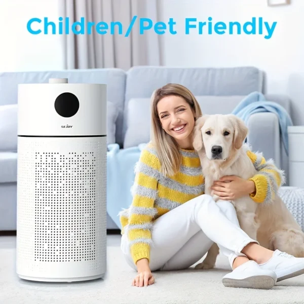 Sejoy HEPA  Air Purifier For Home Large Room Intelligent Touch Control Air Purifiers For Bedroom LED Display Auto Mode Quiet Mod - Image 5