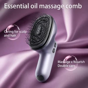 Head Massage Comb Essential Oil Head Care Comb,Portable Hair Oil Applicator,Scalp & Hair Cordless Electric Massager