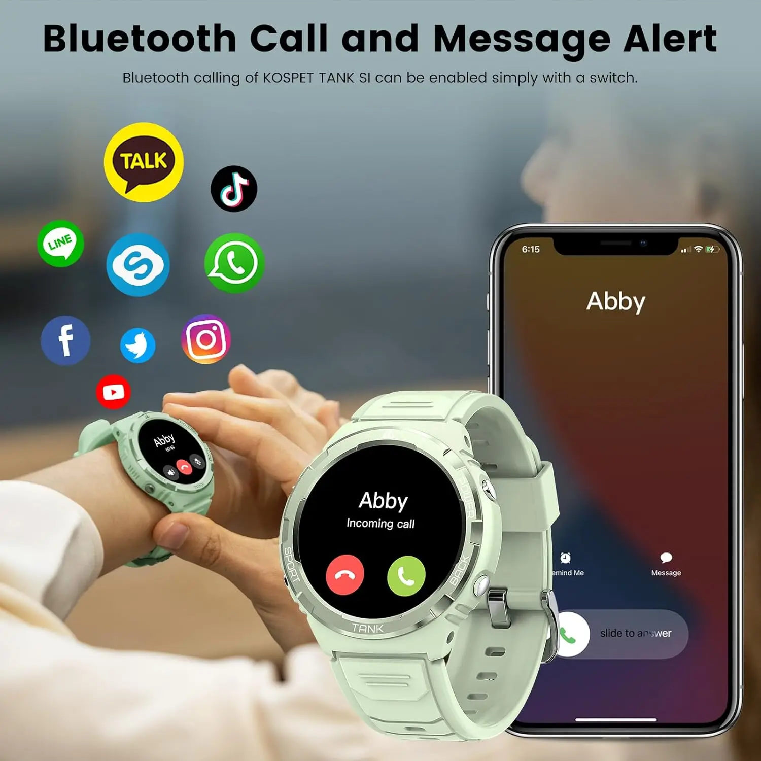 TICWRIS TANK S1 Smartwatch Women AMOLED AOD 5ATM Waterproof Smartwatches Bluetooth Call Fitness Tracker Ultra Smart Watch - Image 2