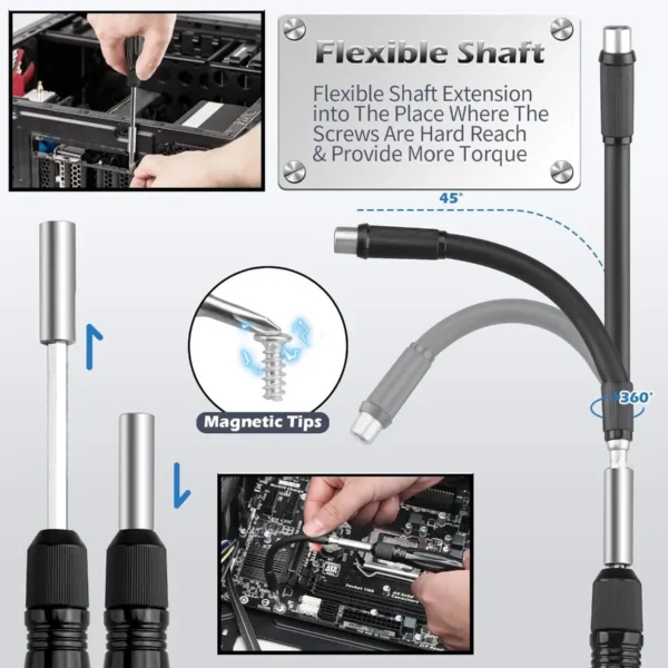 Precision Screwdriver Set Electronics Screwdriver with 101 Magnetic Screw Driver Bits Electonics Repair Tool Kit for Computer P - Image 6