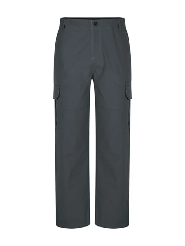 Men s Classic Cargo Pants with Multiple Pockets and Straight Legs Mid Rise Design with Zipper Fly Closure Full Length Casual - Image 3