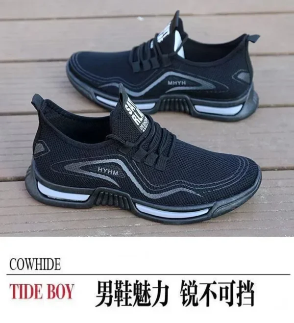 Men Shoes Slip on Fashion Sneakers Male Sport Running Shoes Breathable Gym Training Walking Tennis Shoes Non Slip Workout Flats - Image 8
