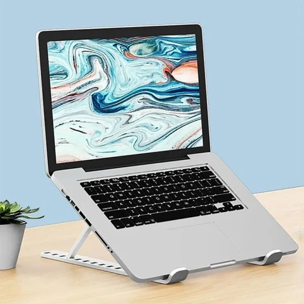 Universal Laptop Stand Adjustable Notebook Holder For Macbook Non-slip Foldable Cooling Base Bracket For Laptop/ Tablet/ Phone - Image 3