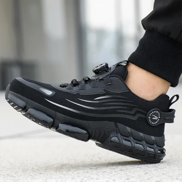 Rotating Button Steel Toe Safety Shoes Men Anti-smash Anti-puncture Work Shoes Breathable Sport Shoes Security Protective Boots - Image 6
