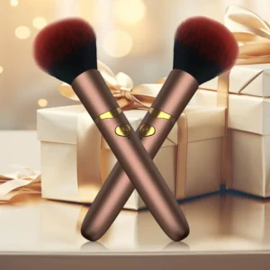 2 In 1 Portable Makeup Brush Rechargeable Electric Foundation Brush For Liquid Creams And Foundations