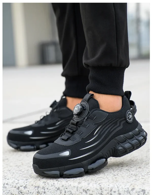 Rotating Button Steel Toe Safety Shoes Men Anti-smash Anti-puncture Work Shoes Breathable Sport Shoes Security Protective Boots - Image 23