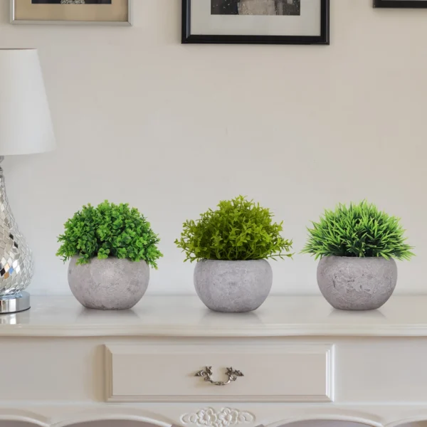 Mini Eucalyptus Pot - Spa Bathroom & Coffee Shop Decor, Fake Plant for Relaxing Spaces - Image 5