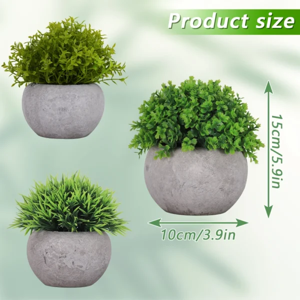 Mini Eucalyptus Pot - Spa Bathroom & Coffee Shop Decor, Fake Plant for Relaxing Spaces - Image 2