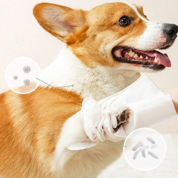 4 packs of 24 pieces，Pet gloves wet wipes - Special disposable cleaning wet wipes for pets, gentle and non-irritating - Image 4