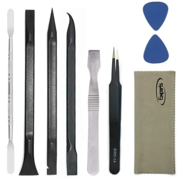 Ewparts 9 PCS Professional Electronics Tool Kit Plastic Pry Tool Kits Opening Pry Tool Repair Kit Plastic Spudger Tool Kit Phon