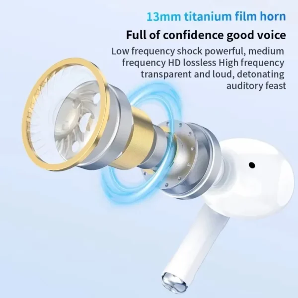 Tideboom Pro 5 TWS Max Wireless Bluetooth Earphones Sport Earbuds  In Ear Noise Cancelling Headset For iPhone Android Headphones - Image 4