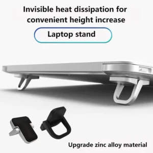 2Pcs Laptop Stand Mini Portable Holder Foldable Nvisible Laptop Riser Bracket For Macbook Notebook Stand Cooling Holder
