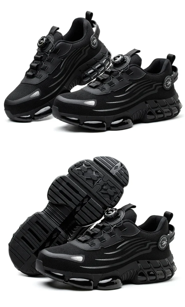 Rotating Button Steel Toe Safety Shoes Men Anti-smash Anti-puncture Work Shoes Breathable Sport Shoes Security Protective Boots - Image 25