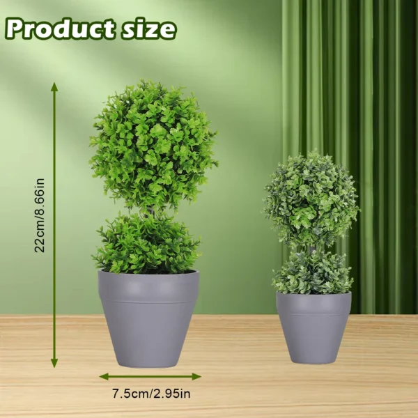 No-Water Eucalyptus Bonsai - Maintenance-Free Fake Plant for Busy Homeowners - Image 2