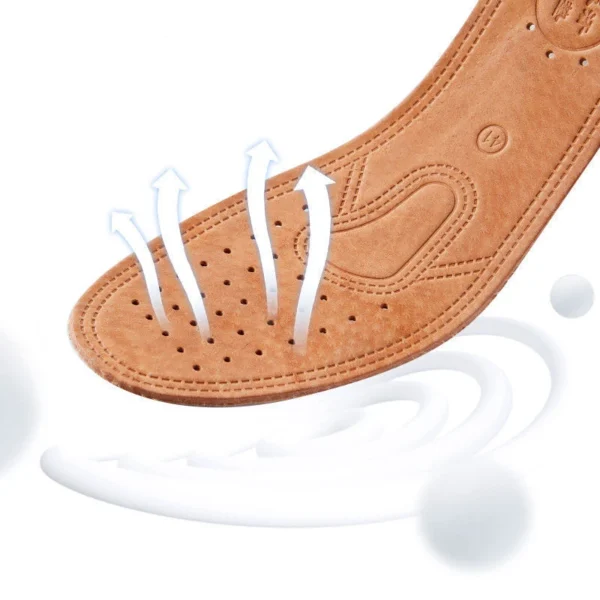 1 Pair Cowhide Insoles For Shoes Men Comfortable Deodorant Casual Leather Insole Feet Quality Genuine Leather Flats Shoe Sole - Image 10