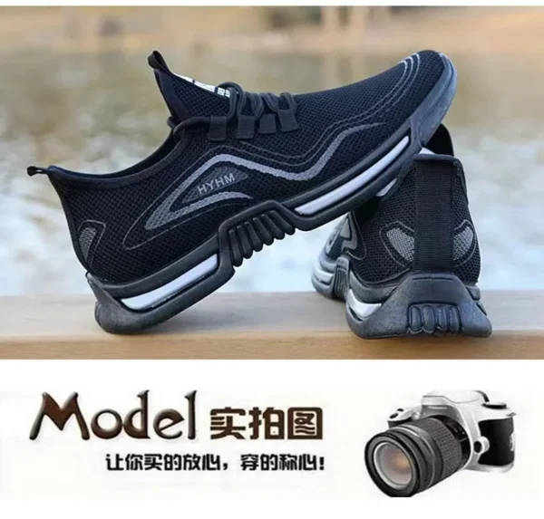 Men Shoes Slip on Fashion Sneakers Male Sport Running Shoes Breathable Gym Training Walking Tennis Shoes Non Slip Workout Flats - Image 12