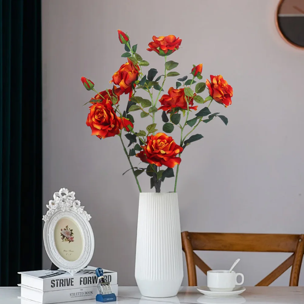 2Pcs Artificial Peony Trees Faux Peony Tree Artificial Peony Flower Tree in Pot Fake Plant for Office Home Kitchen Decor 70cm - Image 3