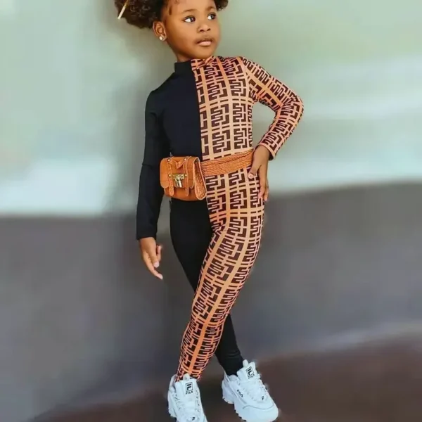 Children's Clothing for Girl Jumpsuits Kids Patchowrk Long Sleeve Rompers Playsuits Shorts Pants Sportwear Clothes - Image 4