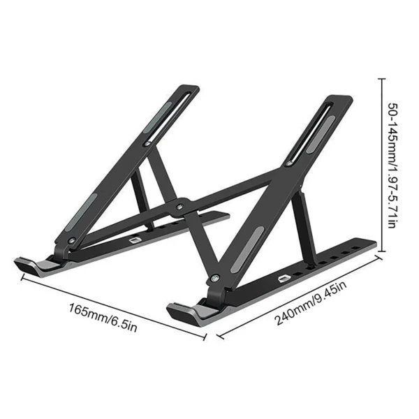 Universal Laptop Stand Adjustable Notebook Holder For Macbook Non-slip Foldable Cooling Base Bracket For Laptop/ Tablet/ Phone - Image 6