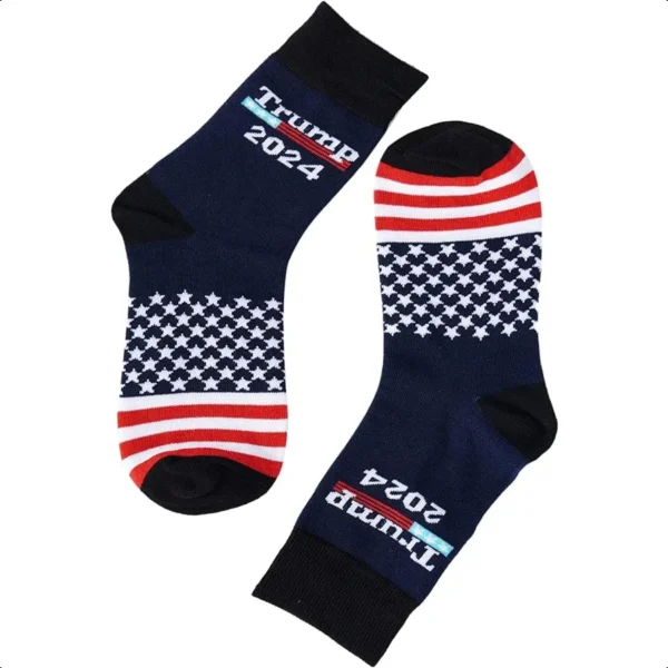 Funny Trump 2024 Socks Let's Go Brandon Socks Novelty Socks Cute Christmas Gift Stocking Stuffers - Image 3