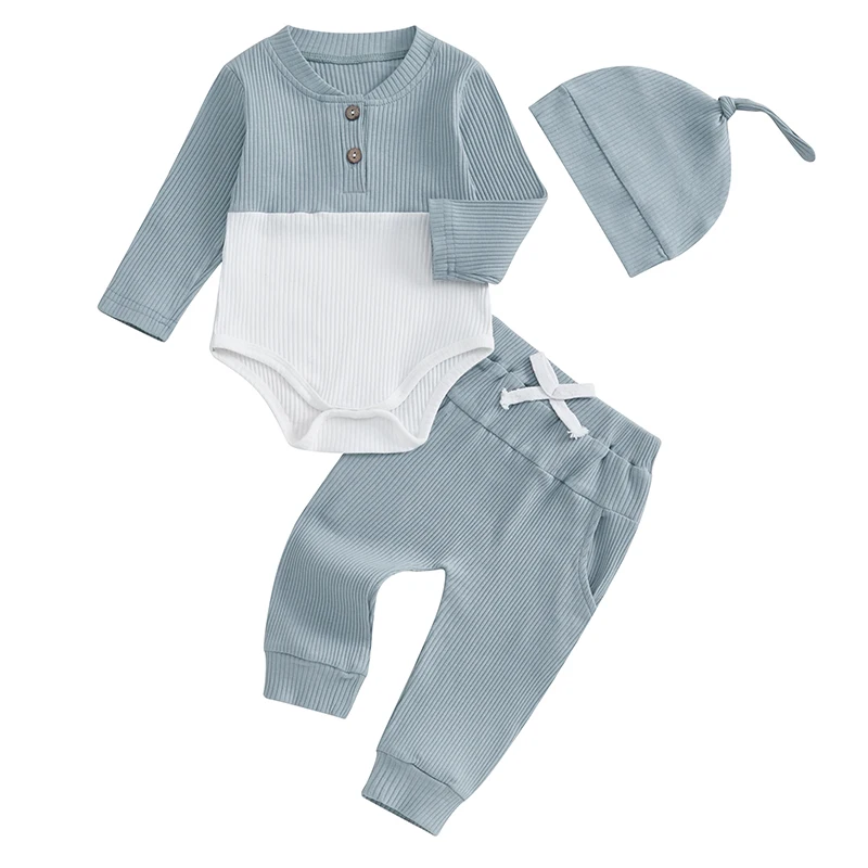 Newborn 3-Piece Winter Outfits Cozy Sweater Leggings Beanie Set Baby Clothing Set Warm Infant Clothes - Image 6