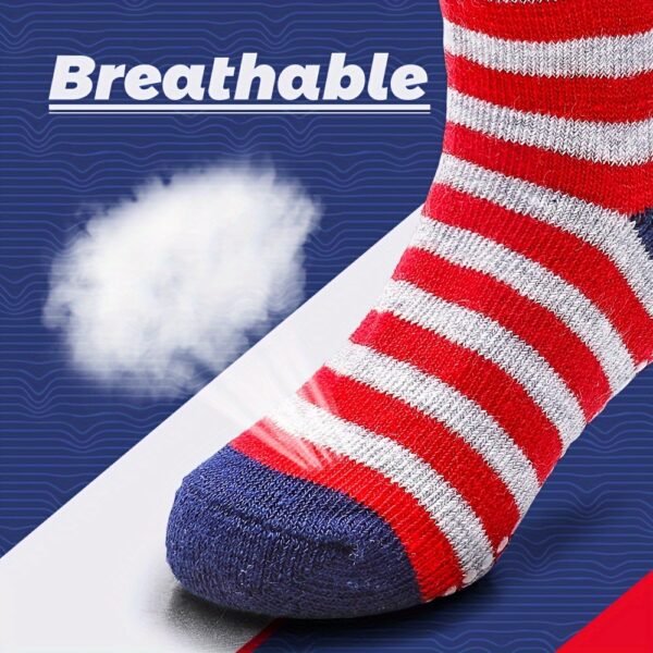 10 Pairs Of Children's Socks With Rubber Dots, Baby Socks, Boys' And Girls' Socks, Non-slip Socks, Indoor Socks, Trampoline Socks - Image 4