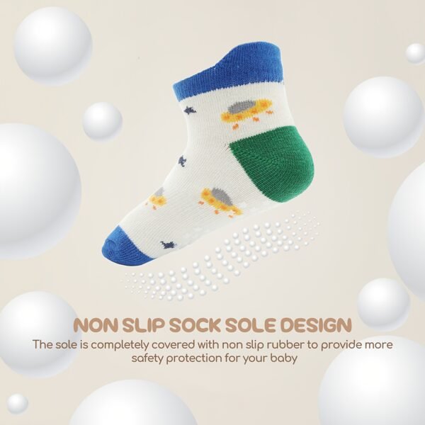 24 Pack Non Slip Grip Ankle Baby Socks For Toddler Boys And Girls Kids Socks Infant Cute Cotton Baby Socks - Image 4