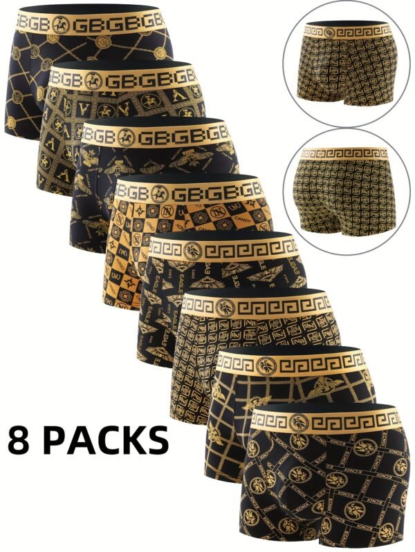 8 Packs Of New Panties Luxury Men'S Panties Four Seasons Boxer Breathable Luxury Boxer Boxers Spring And Summer Shorts Men